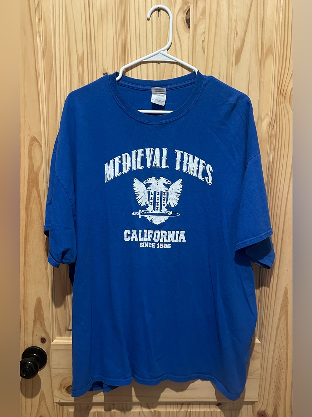 Gildan Blue Medieval Times California Graphic Tee Men’s 2XL